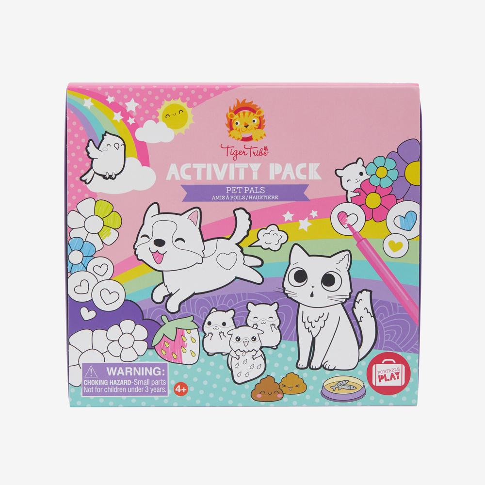 Keep little ones occupied whilst honing their creative and cognitive skills with Pet Pals Activity Pack. 